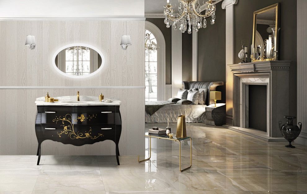 20 Inch X 30 Inch Oval Bathroom Mirror With Led Lighting