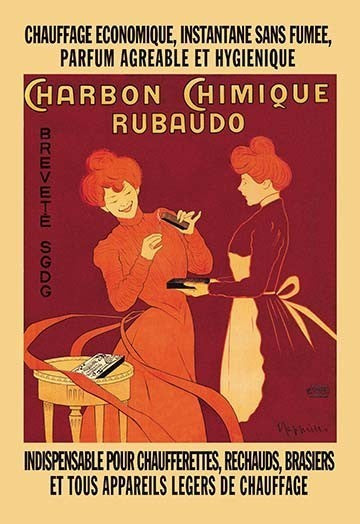 Charbon Chimique Rubaudo- Canvas Poster 20" x 30"