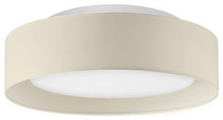 Naomi 15.75" 3 Light Flush Mount Ceiling Fixture in Beige