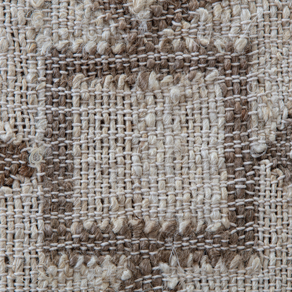 5' x 8' Colmar Ivory and Brown Ogee Flatweave Area Rug