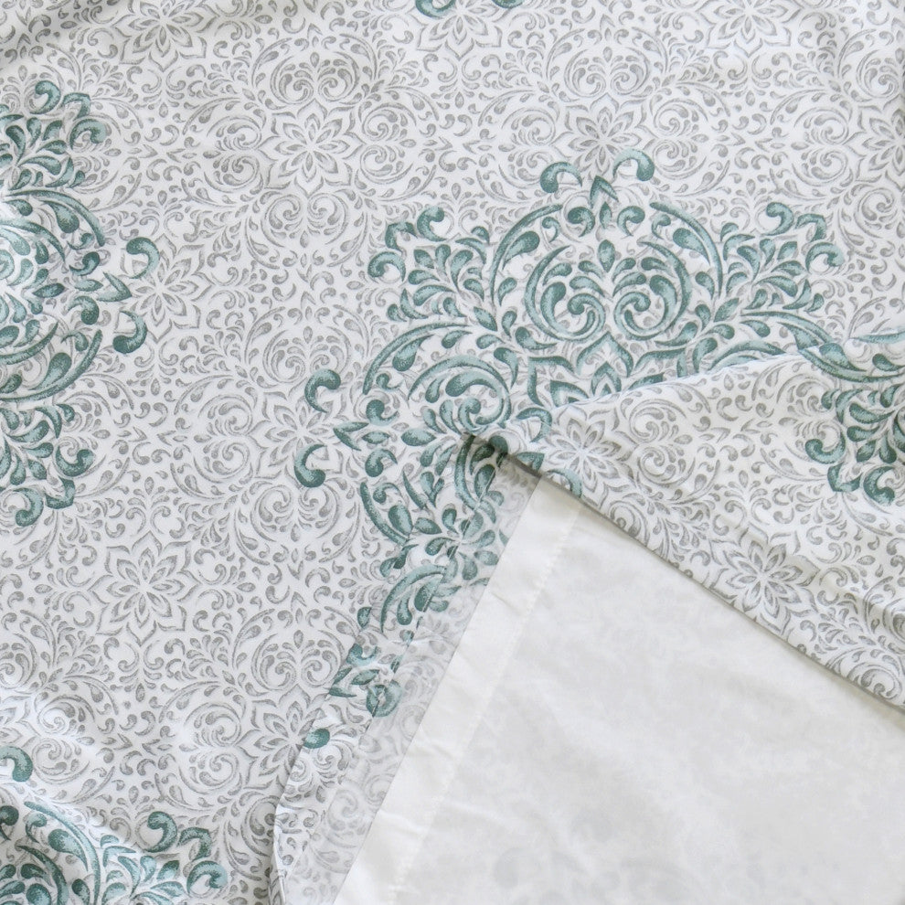 Chelsea 2 Piece Curtain Set, Blue, 60" X 84"