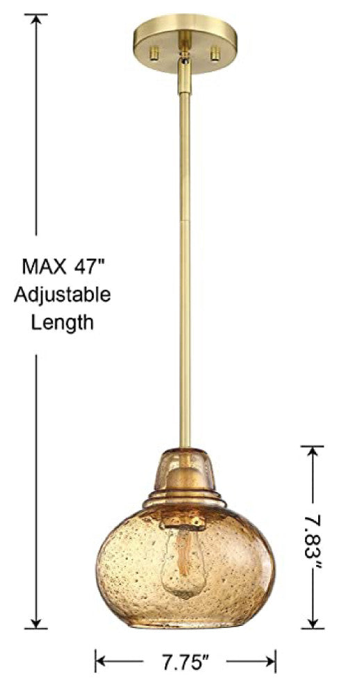 Metal island decor 1 Light black and gold pendant light Classic hanging indoor
