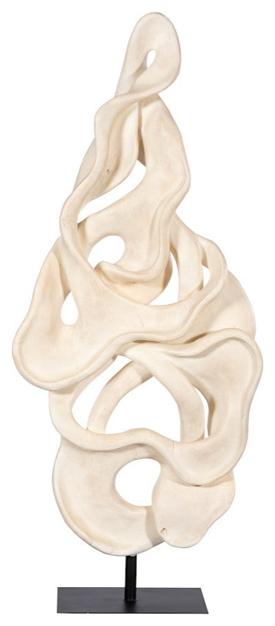 Cast Dancing Sculpture, Faux Bleached