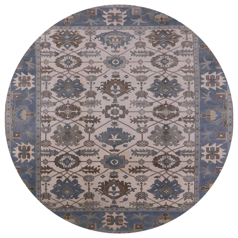 Ahgly Company Indoor Round Mid-Century Modern Area Rugs, 3' Round