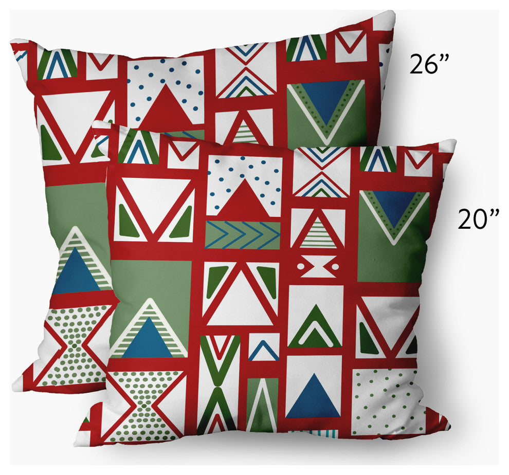 Merry Susan Decorative Throw Pillow, Bright Red, 14"x20"