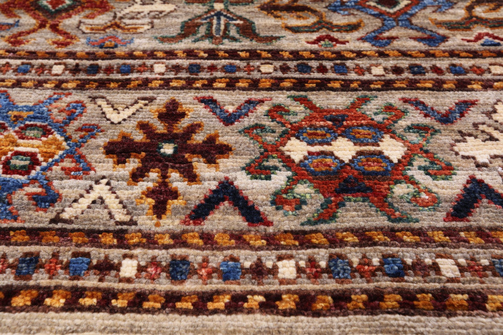 Khorjin Super Kazak Hand Knotted Rug 6' 7" X 9' 6" Q5425