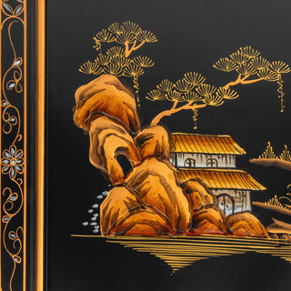 Black Lacquer Dresser Landscape