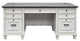 Martin Furniture Hartford Double Pedestal Desk, White