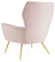Armchair Accent Tufted Chair, Pink, Velvet, Modern, Mid Century Hotel Lounge