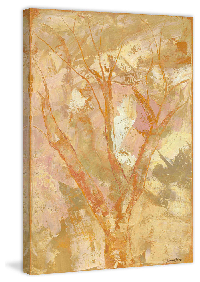 "Peach Blossom" Painting Print on Wrapped Canvas by Julie Joy