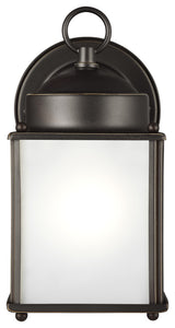 New Castle 1-Light Outdoor Wall Lantern, Antique Bronze