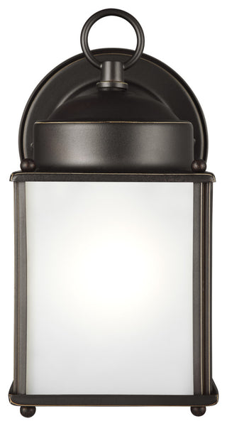 New Castle 1-Light Outdoor Wall Lantern, Antique Bronze