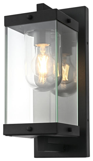 Home Living 6" Outdoor Wall Sconce, Black
