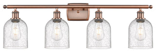 Ballston-Bella 4-Light 36" Bath Vanity Light, Antique Copper, Seedy