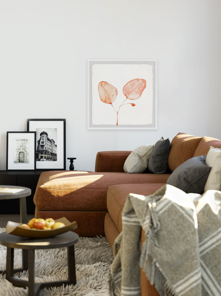 "Budding Leaf" Framed Painting Print, 24x24