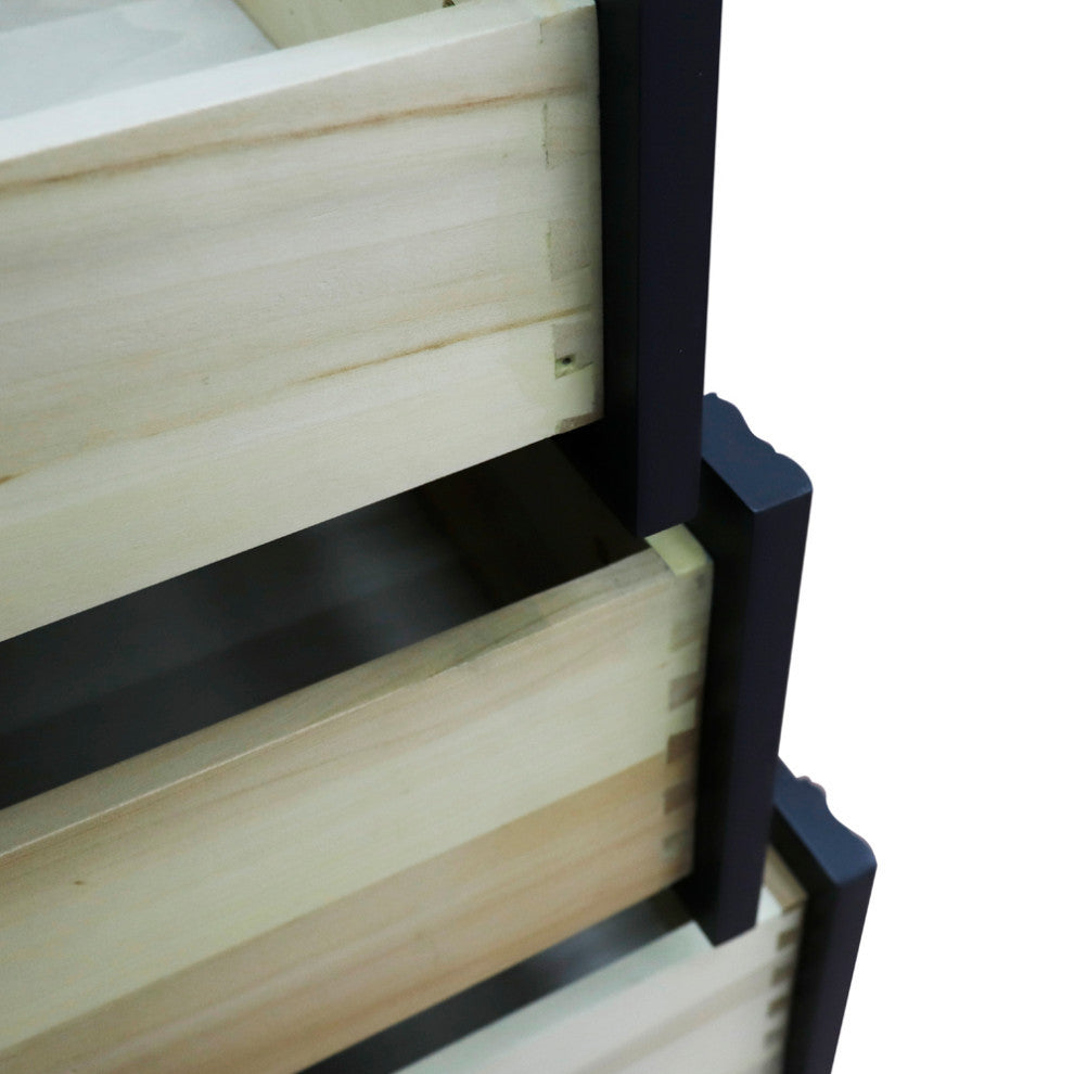 49" Double Vanity, Dark Gray Finish With White Carrara And Rectangle Sink