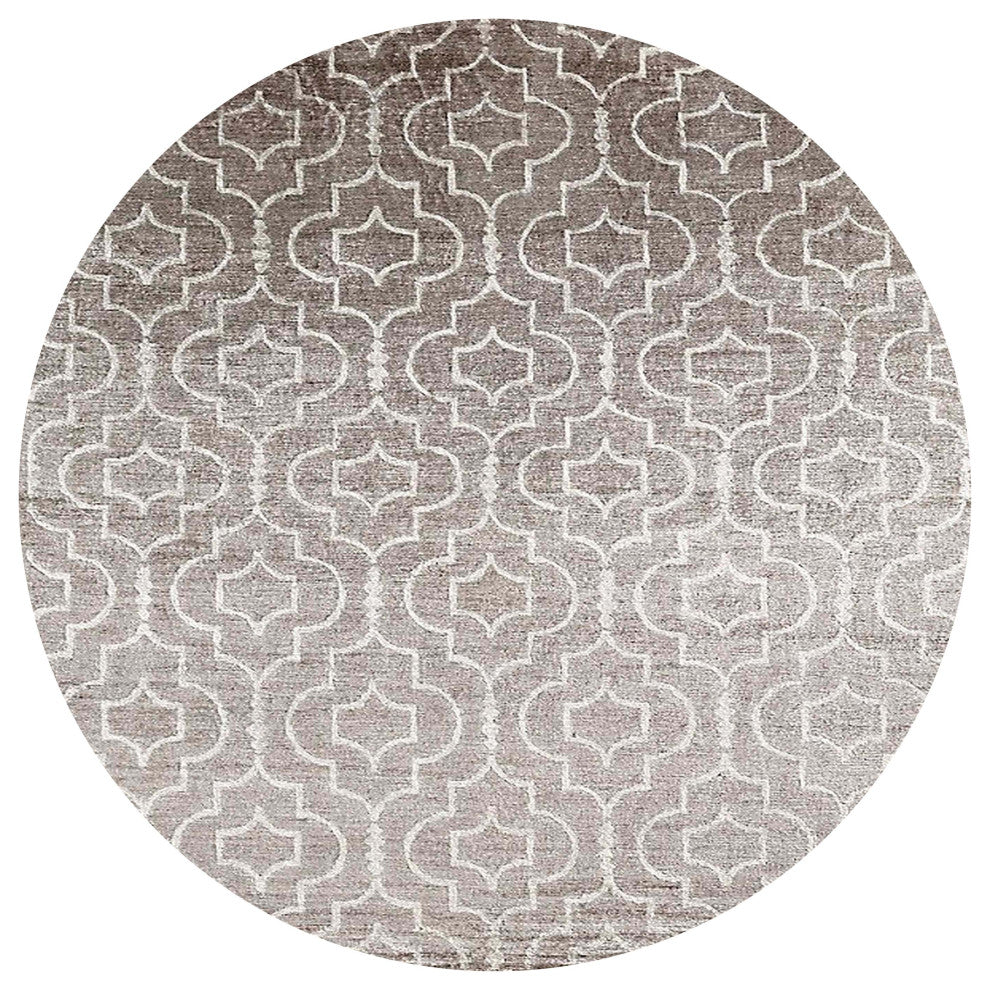 Ahgly Company Indoor Round Mid-Century Modern Area Rugs, 3' Round