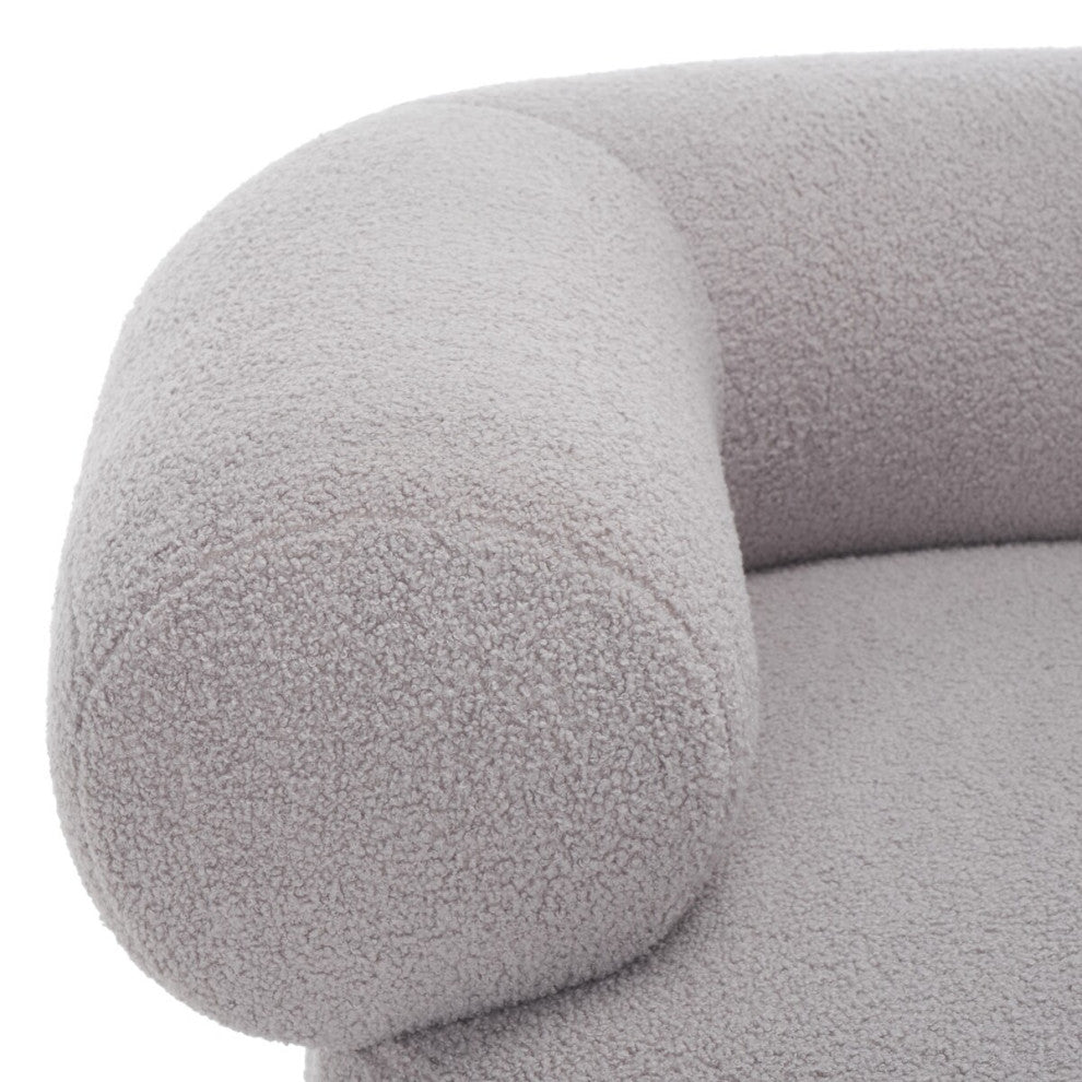 Safavieh Couture Sadie Swivel Accent Chair, Light Grey