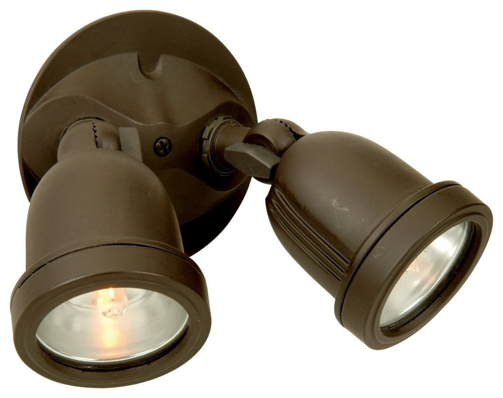 Craftmade Outdoor 2 Light Halogen Flood Light, Bronze