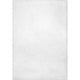 Nuloom Gwenyth Solid Shag Rug, White 2' 8" x 8'