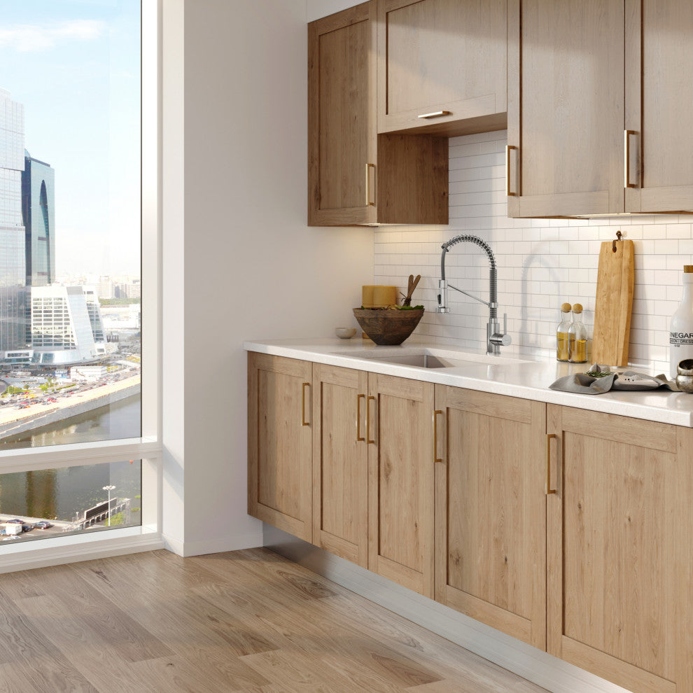 23" Undermount Stainless Steel Kitchen Sink, Pull-Down Faucet CH, Dispenser