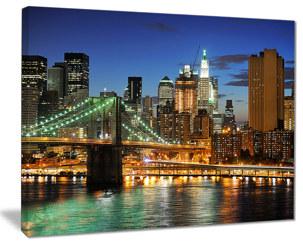"Big Apple after Sunset" Canvas Print
