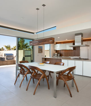 Aeris 30 - LED Linear Pendant, Wood: Oiled Walnut, Brushed Aluminum