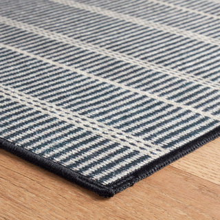 Bunny Williams x Dash & Albert Samson Black Washable Rug, Black, 2'6" x 8'