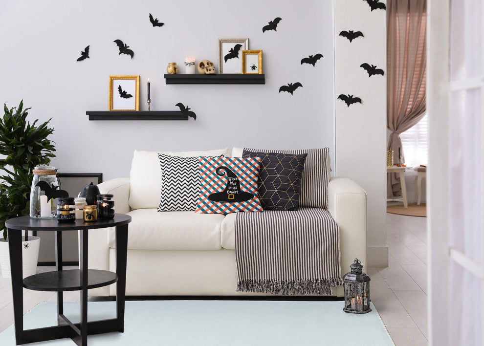 Witch Way to the Candy Accent Pillow, Unreal Teal, 16"x16"