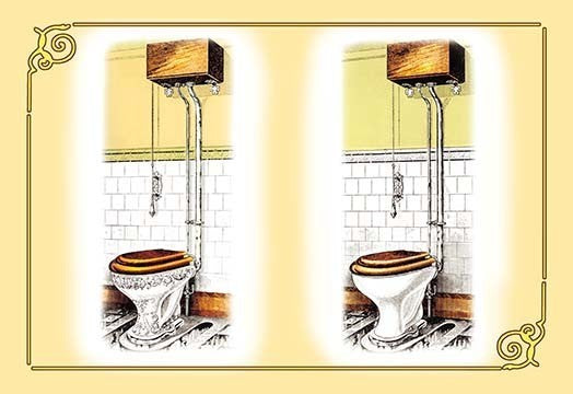 Variations of a Toilet- Fine Art Giclee Print 24" x 36"