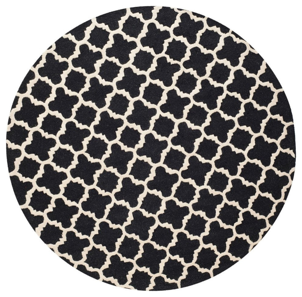 Safavieh Cambridge CAM130E 8' Square Black Rug