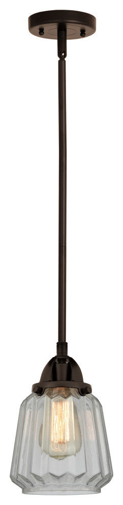 Chatham Mini Pendant, Oil Rubbed Bronze, Clear, Clear