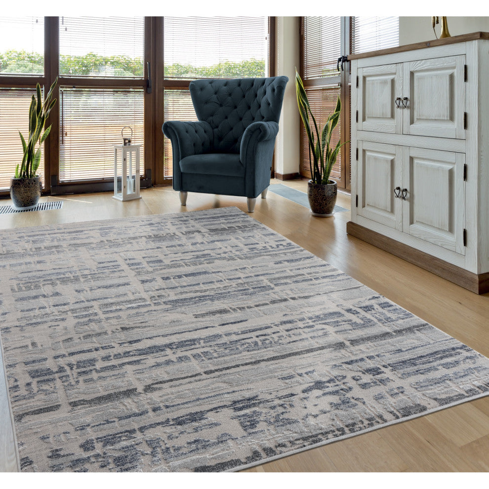 United Weavers Cascades Rainier Blue Area Rug 7'10" x 10'6