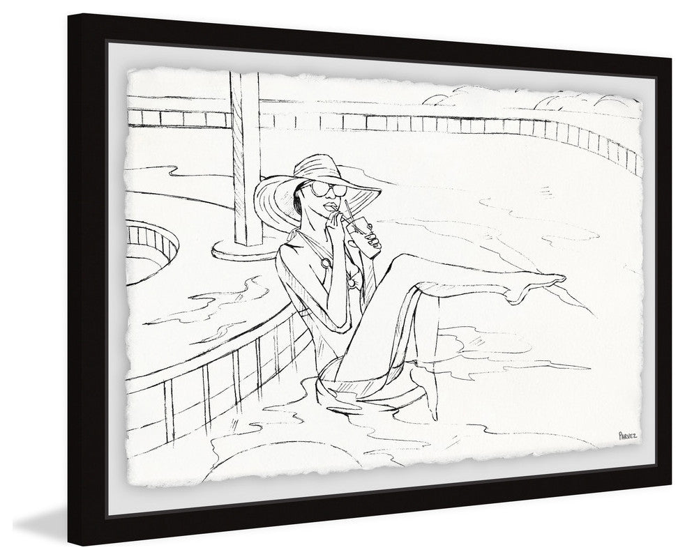 "Sippin' Fresh" Framed Painting Print, 18"x12"