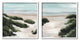 Tall Grass Sand Dunes Soft Wave Beach Landscape,2pc, each 12 x 12