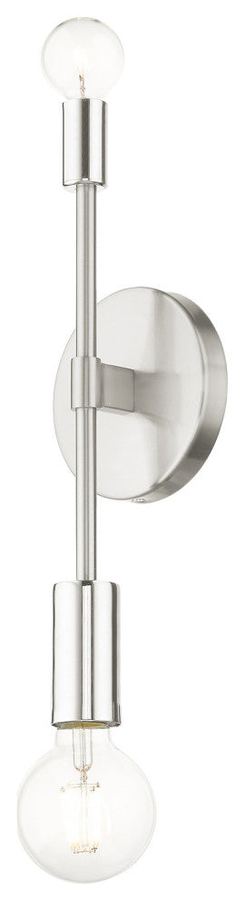 Brushed Nickel Contemporary Sconce