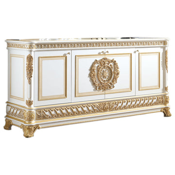 Infinity 87" Buffet, White&gold