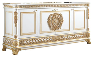 Infinity 87" Buffet, White&gold