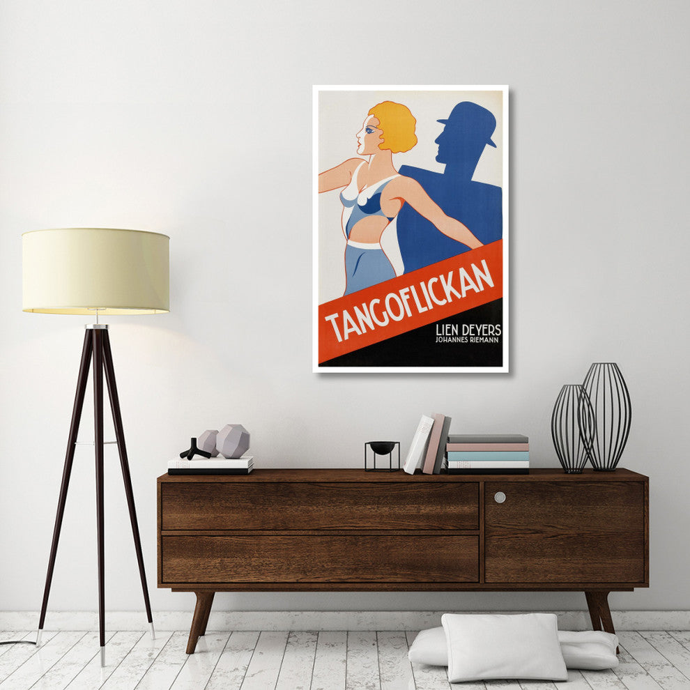 "Vintage Film Posters: Tango Movies "Tangoflickan" Print, 34"x50"
