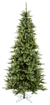 Vickerman A860881LED Camdon Fir Slim Artificial Christmas Tree White LED Lights