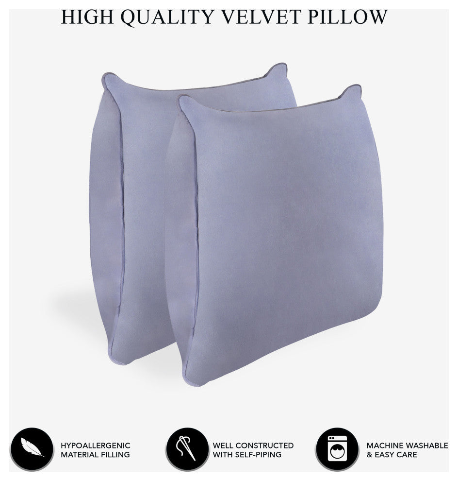 A1HC Throw Pillow Insert, Down Alternative Fill, Single, Slat Grey, 12"x20"