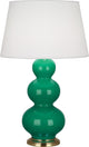 Robert Abbey RA-EG40X 1-Light Table Lamp, Triple Gourd