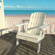 Cape Folding and Reclining Adirondack Chair, Coconut White