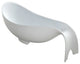 80" Polystone Mermaid Free-Standing Bathtub, Matte White, No Faucet