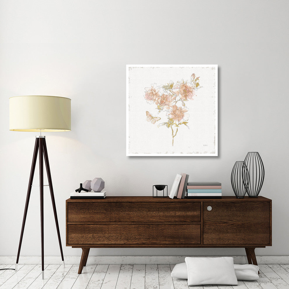 "Watery Blooms VII" Digital Paper Print by Katie Pertiet, 38"x38"