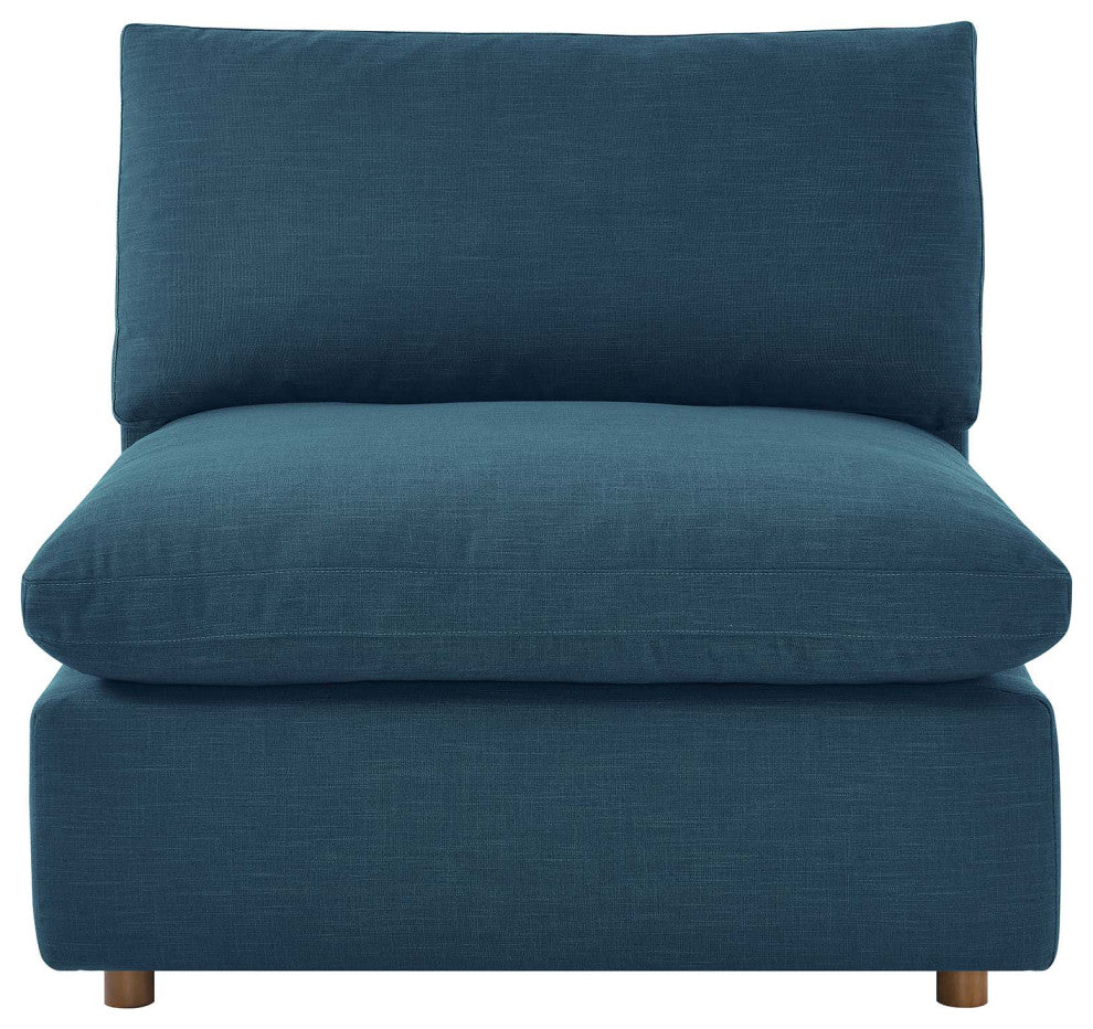 Modular Sectional Deep Sofa Set, Azure Navy Blue, Fabric, Modern, Hospitality