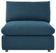 Modular Sectional Deep Sofa Set, Azure Navy Blue, Fabric, Modern, Hospitality