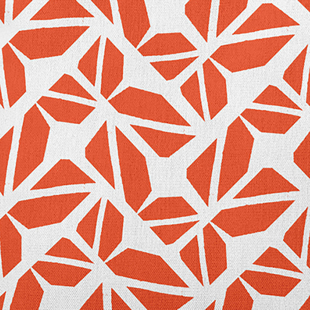 Kaleidoscope Graffiti Accent Pillow, Harvest Orange, 26"x26"