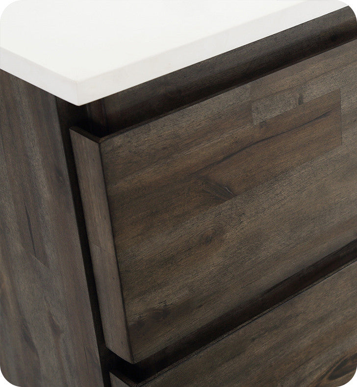 Formosa Wall Hung Double Sink Modern Bathroom Cabinet, 58"