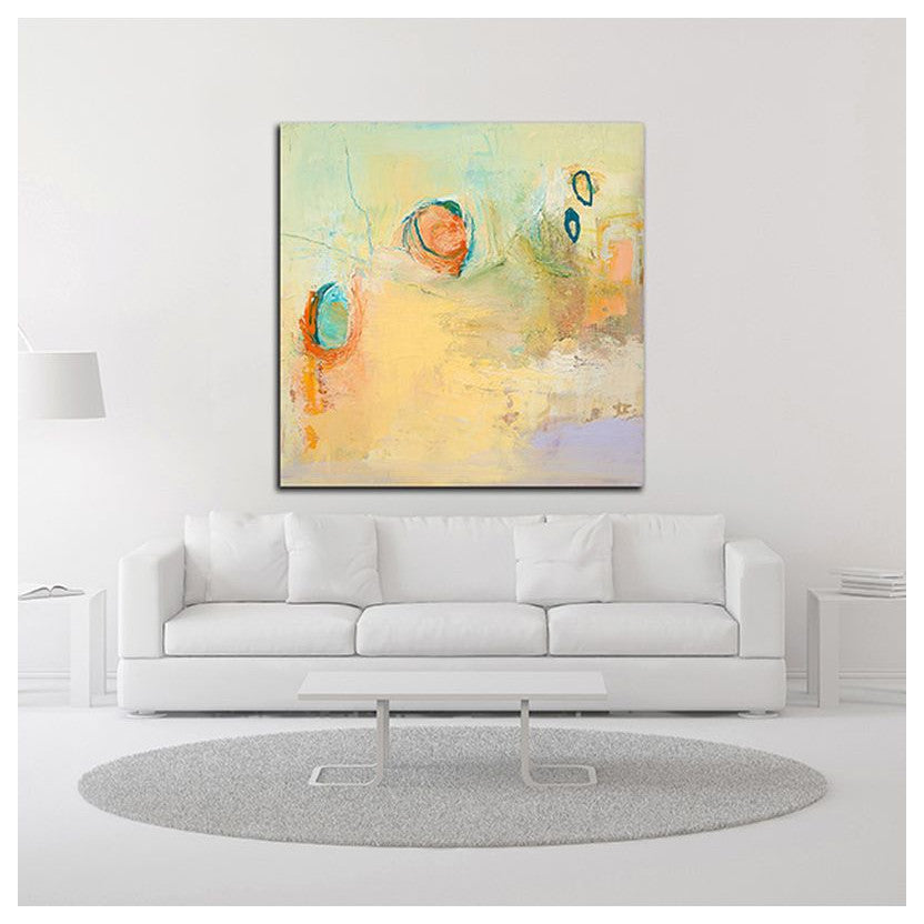 "Secret Sweep" by Tracy Lynn Pristas, Print on Canvas, 18"x18"